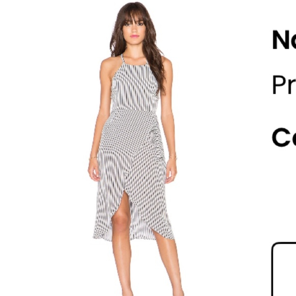 Striped Black and White Women's Dress Revolve
